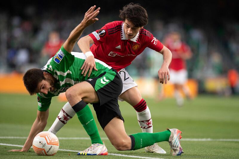 Facundo Pellistri - 7 Neat and controlled in the first half. Shot towards goal on 45, set up a 52nd minute attack despite being chased down by Beticos. Booked, harshly. Sent Sancho clear on 80. Impressive and got better. Deservedly praised by his manager.

AFP