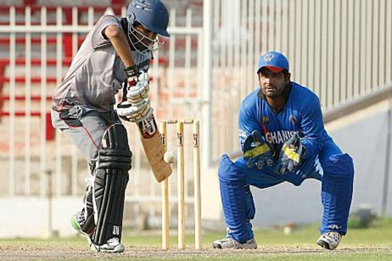Khurram Khan led by example once again when it mattered for the UAE.
