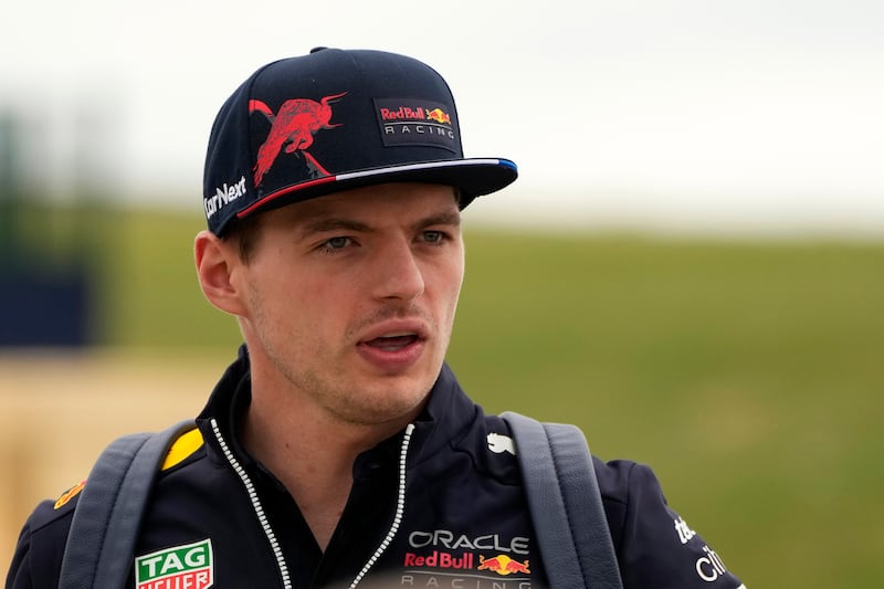 Red Bull world champion Max Verstappen opted for a more traditional look. AP