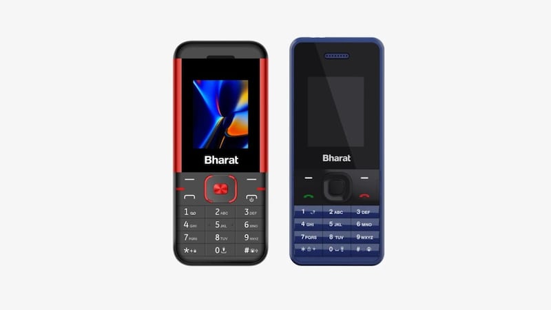 The $12 internet-enabled Jio Bharat phone, which would allow millions of low-income Indians to get online. Photo: Jio