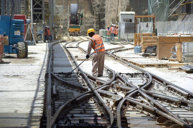 Line 3, the Red Line, will run from Madina Al Munawra to Rahman Al Awal Road. AFP