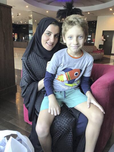 Zaina Abdul Al Kareem Ahmed spotted Ioe, 9, and his grandmother crying by the roadside in Dubai and felt compelled to help. Zaina Abdul Al Kareem Ahmed