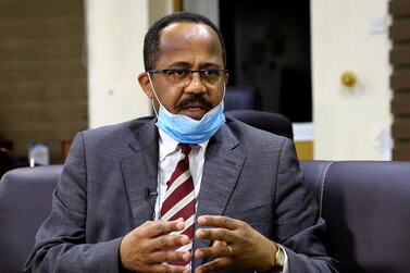 Sudan's Minister of Health Akram Ali Altom speaks during an interview amid concerns about the spread of coronavirus disease (Covid-19), in Khartoum, Sudan, April 11, 2020. Reuters