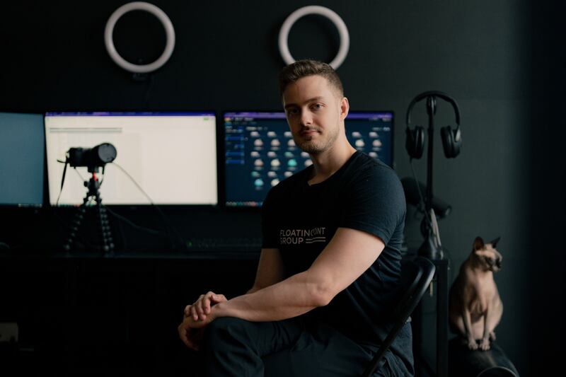 From Manhattan to Manila, people are turning their backs on Wall Street careers and medical school to seek their fortune in crypto by playing video games, such as Sam Peurifoy, 27, above. Bloomberg