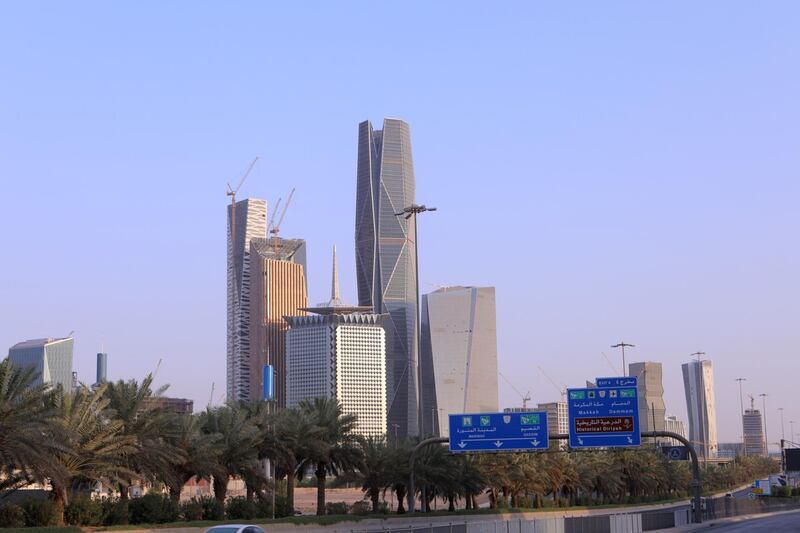 Buildings at the King Abdullah Financial District in Riyadh, Saudi Arabia,  Photographer: Maya Anwar/Bloomberg