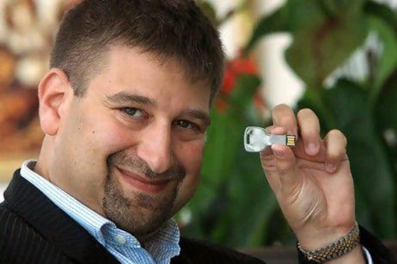 Simon Nestel, the chief executive of Carousel Solutions, which is marketing a new product called the KeyChain Desktop.
