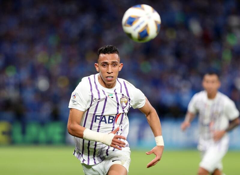 Al Ain's Soufiane Rahimi is the top scorer in the 2023/24 Asian Champions League with 11 goals. Chris Whiteoak / The National