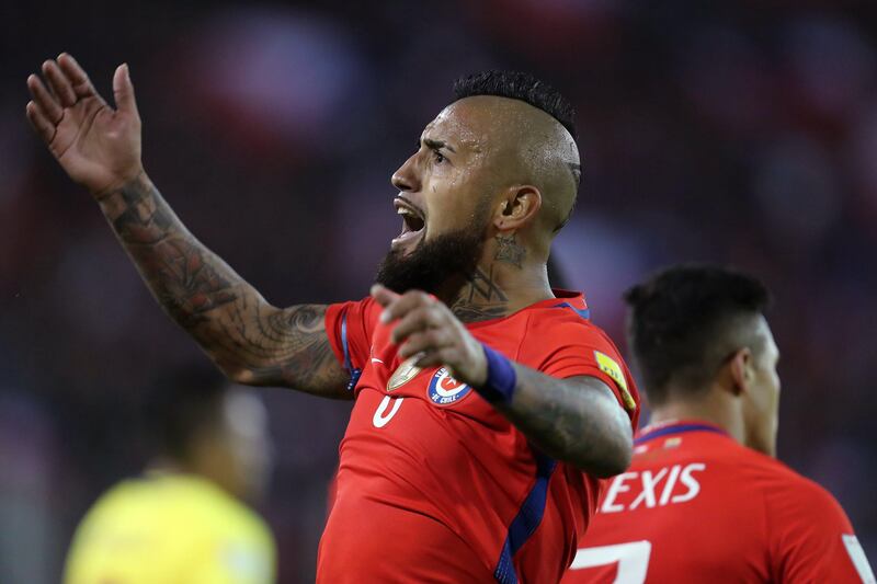 CM: Arturo Vidal of Chile and Bayern Munich. Elvis Gonzalez / EPA