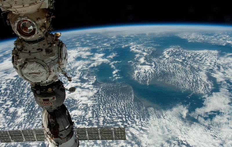 Sultan Al Neyadi took a picture of the English Channel from space. Photo: Sultan Al Neyadi / Twitter