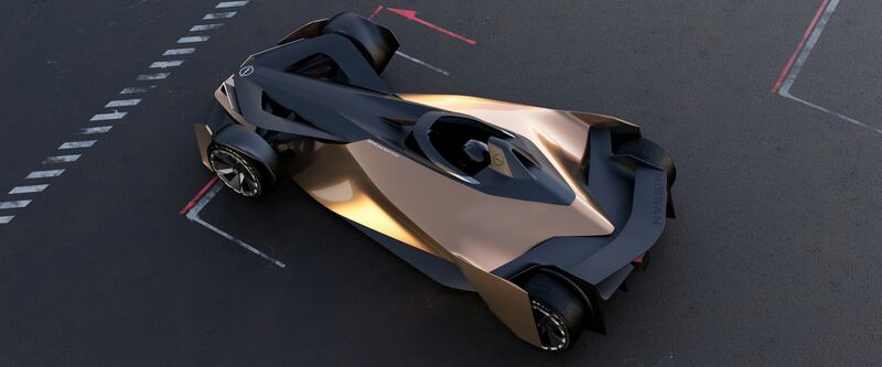 The Single Seater Concept has an all-electric powertrain, dual motors and an all-wheel drive system.