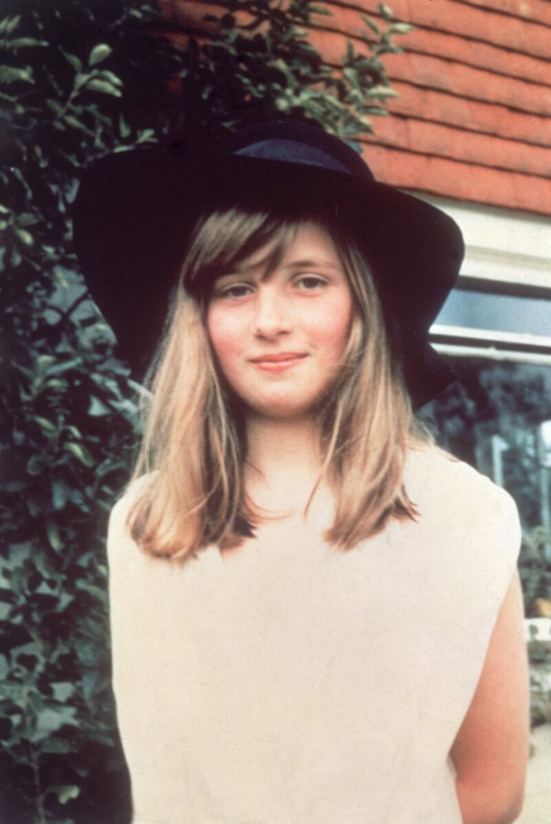 A 10-year-old Lady Diana Spencer during a summer holiday in Itchenor, West Sussex, in 1971.