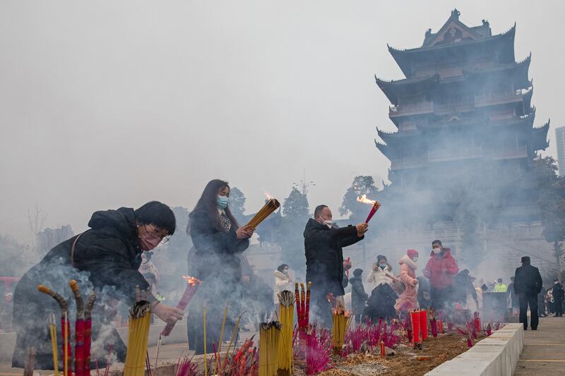 Guiyuan Temple in Wuhan. Getty