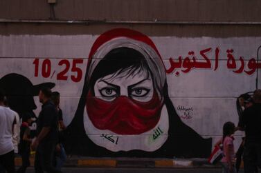 A mural that represents the ‘martyrs and young people’ in Tahrir Square. Pesha Magid