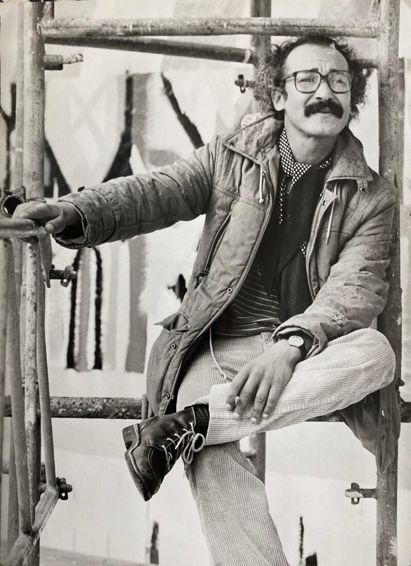 An image of Algerian artist Mahjoub Ben Bella in 1987. Nadjib Ben Bella