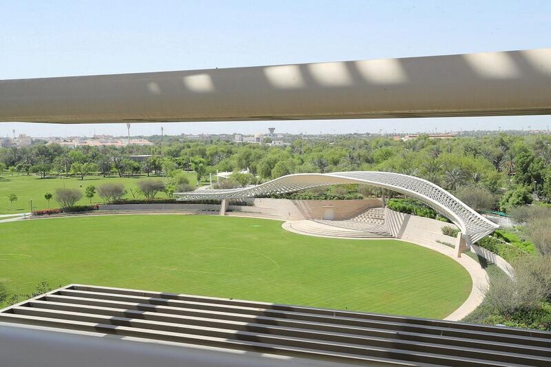 Umm Al Emarat Park has opened a 1.2km jogging track. Courtesy Umm Al Emarat Park