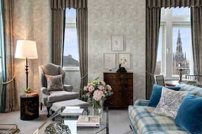 A castle view suite at The Balmoral. Photo: Rocco Forte Hotels