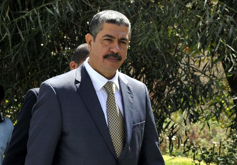 Khalid Bahah, pictured, released a lengthy statement on Tuesday in which he described his demotion as “a coup against the legitimacy of the government”. Yahya Arhab/EPA