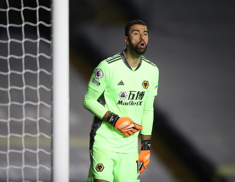 WOLVES RATINGS: Rui Patricio - 6: Nearly wrong-footed by deflected Saint-Maximin shot in first half but got down well to save to his left. Very little to do and will be extremely frustrated at conceding late goal at near post from Murphy free-kick. EPA