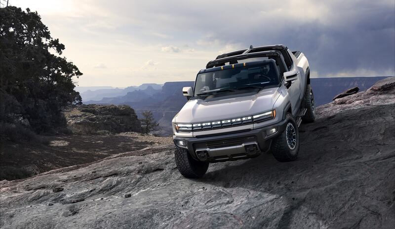 The 2022 GMC Hummer EV is a first-of-its kind supertruck developed to forge new paths with zero emissions. Photo: General Motors