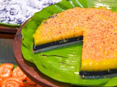 Hot Palayok's sapin-sapin is a popular dessert choice. Victor Besa / The National