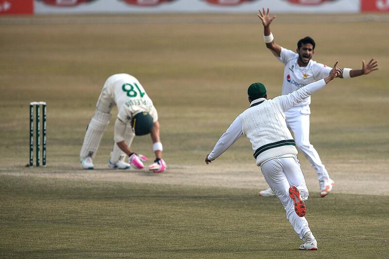 Pakistan's Hasan Ali picked up 10 wickets in the second Test against South Africa. AFP