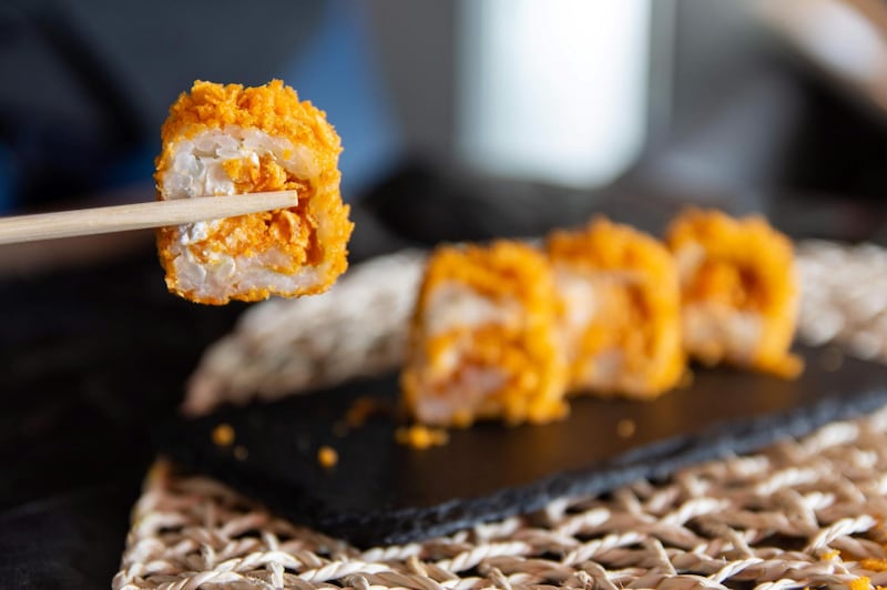 Homegrown brand Moshi has cheesy Chips Oman maki rolls. Courtesy Moshi