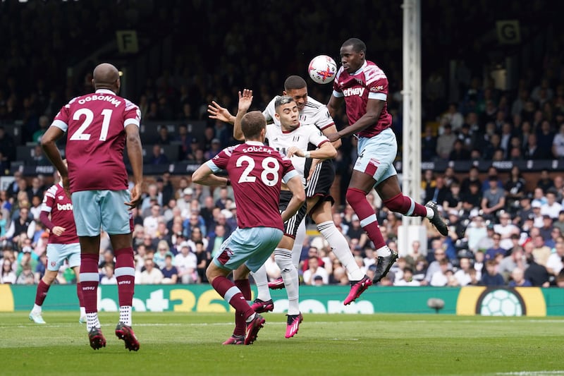 CB: Kurt Zouma (West Ham). After the 5-1 demolition by Newcastle, West Ham responded with a 1-0 win over Fulham to boost their survival hopes, and Zouma was at the heart of a fine defensive display. AP