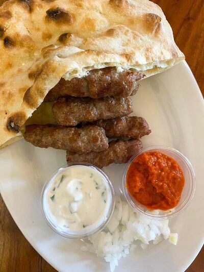 Kebabs from Bosnian Hut, one of the recommended dishes from the hidden gems scavenger hunt. Courtesy of Abu Dhabi Culinary Season