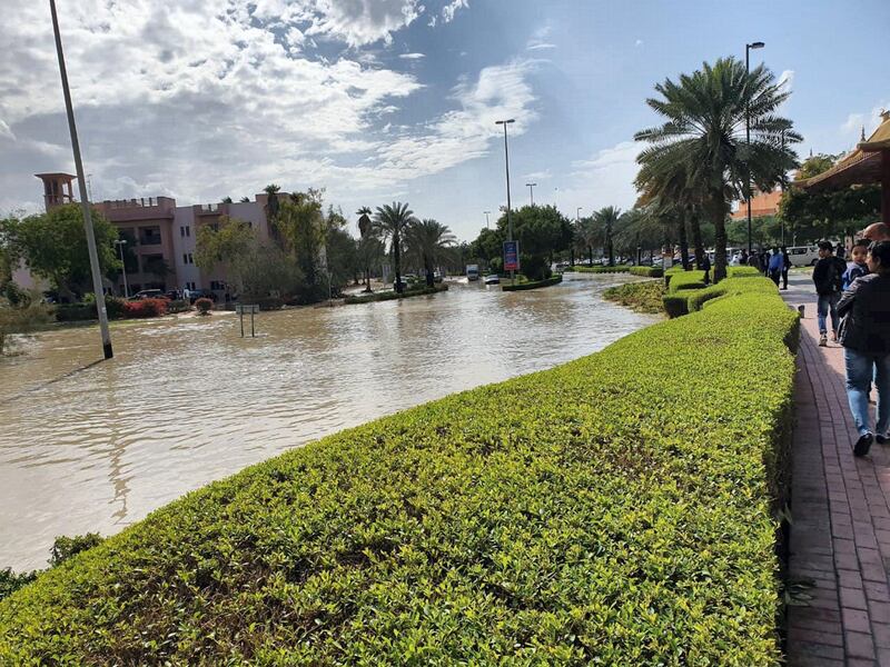 Flooding in Discovery Gardens. Courtesy: Antonio Abreu