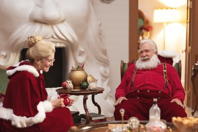 The series doesn't shy away from Christmas head-scratchers such as why Mrs Claus (Elizabeth Mitchell) has no first name or purpose. Photo: Disney