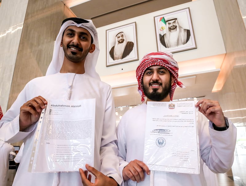 The fair was aiming to attract Emiratis with bachelor and diploma degrees, as well as graduates from high schools