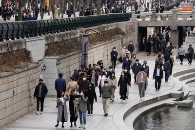 Face-masks remain compulsory in South Korea in all public places, with fines for people who do not comply. AP Photo 