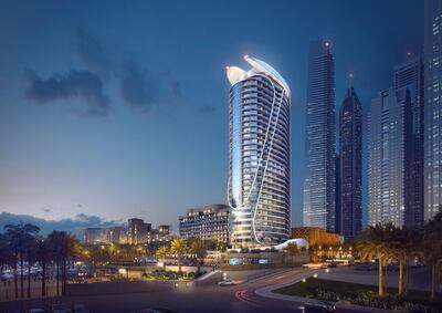 W Dubai - Mina Seyhai is a 31-sorey structure near Dubai Marina. Photo: Marriott