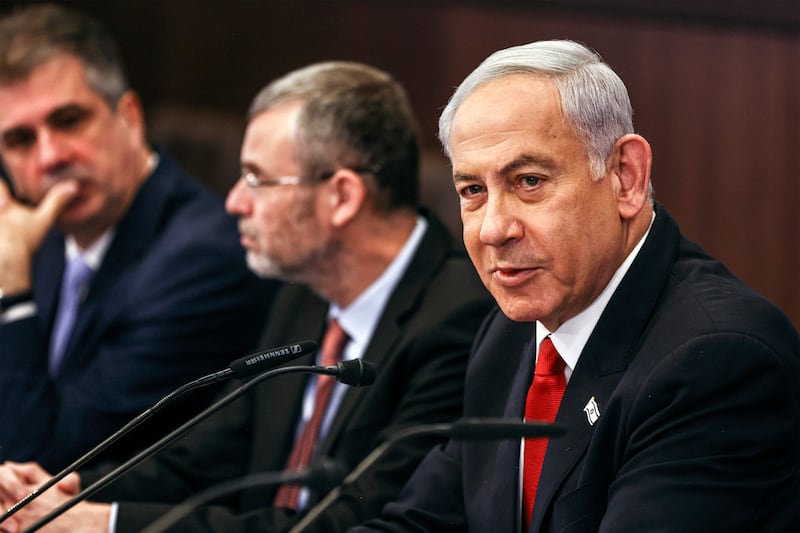 Israeli Prime Minister Benjamin Netanyahu, right. AFP