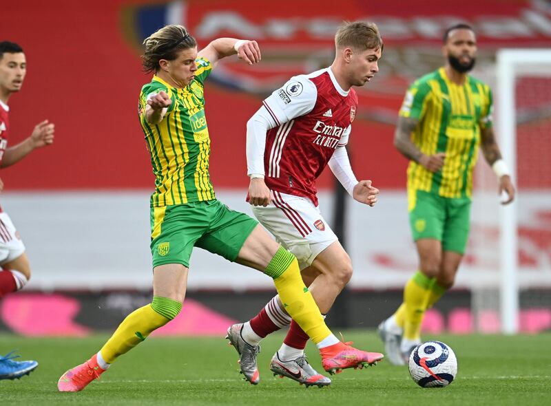 Conor Gallagher: 7 – The midfielder put in a good performance for his side, running and pressing throughout and occasionally making himself a nuisance for Arsenal. EPA