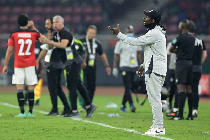 Senegal's head coach Aliou Cisse during the Africa Cup of Nations final. AFP