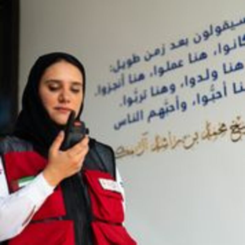Ms Al Hammadi said catching Covid-19 meant she was able to empathise with sufferers. Courtesy: Frontline Heroes Office
