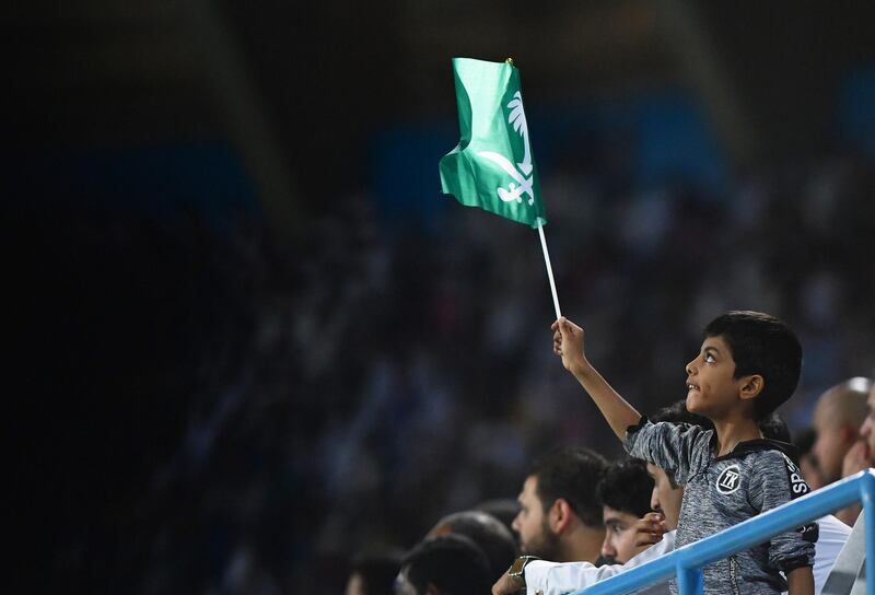 A Saudi Arabia fan inside the stadium. Reuters