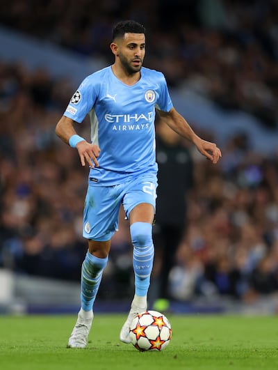 Manchester City player Riyad Mahrez has more than three million followers on Twitter. Getty