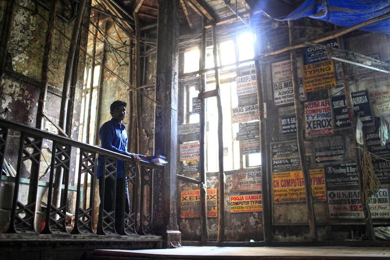The Esplanade Mansion at Kala Ghoda in Mumbai has been declared dilapidated and residents have been asked to vacate the premises immediately. Subhash Sharma for The National