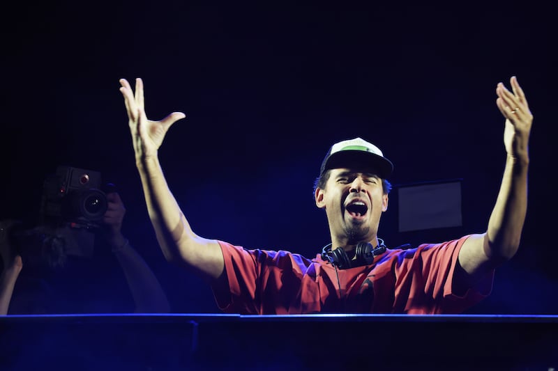 Afrojack performs on stage during MDLBEAST SOUNDSTORM 2021 in Riyadh. Getty Images