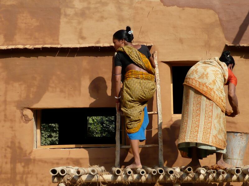 The Bangladeshi Desi Centre. Photo: Anna Heringer / Courtesy of Sandra Piesik