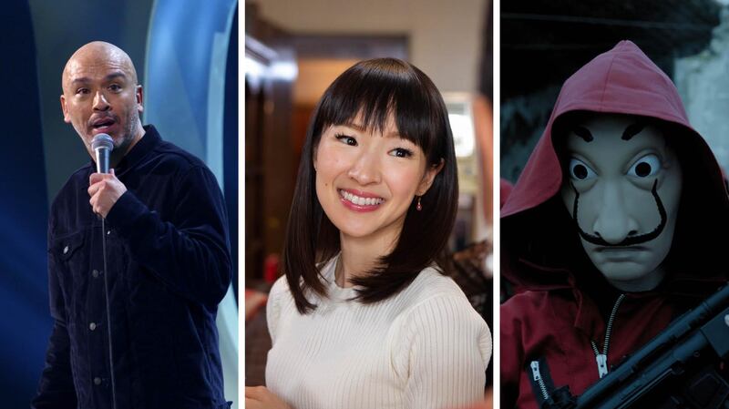 Diverse viewing in the UAE: Jo Koy, Marie Kondo and 'Money Heist' are among the country's most watched Netflix titles. Courtesy Netflix 