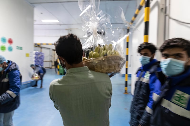 Basic foodstuff is collected from supermarkets and shops that are delivered to the Emirates Food Bank’s warehouses. As part of the Ramadan Meer initiative, these are packed and distributed to beneficiaries across the country.
