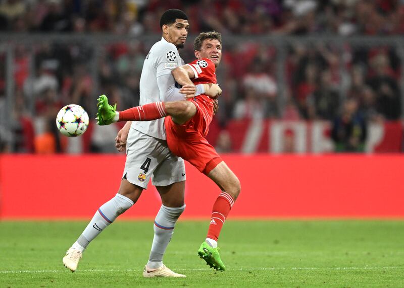 Ronald Araujo 6 - Fine in the first half, like his team, then Barça’s defence were undone twice and the attack stopped attacking in the second half after Bayern found their stride. AP Photo 