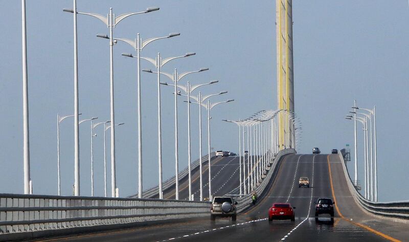 The Sheikh Jaber causeway in Kuwait City. AFP