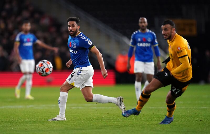 Romain Saiss - 7: Wild sliced clearance handed chance to Gray after 38 minutes but Everton striker couldn’t finish. That was a rare error from the Moroccan who played well at the back. Getty