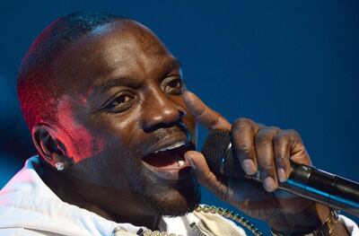 Akon is a UAE club favourite. Courtesy of AFP
