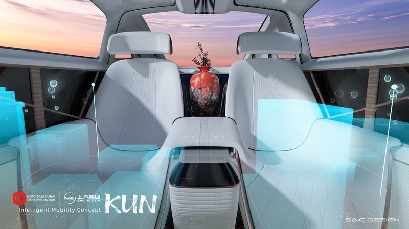 The Kun has been fitted out with zero gravity seats