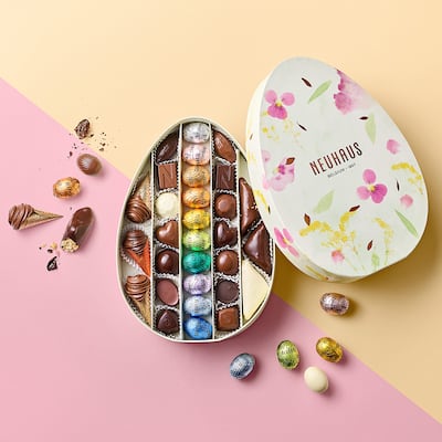 The Belgian chocolatier is offering Easter egg gift boxes. Photo: Neuhaus